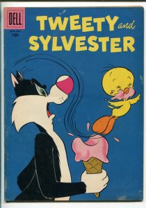 TWEETY AND SYLVESTER #21 1958- DELL-ICE CREAM CONE COVER-vg