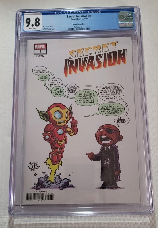 Secret Invasion #1 CGC 9.8 Skottie Young Variant Cover Marvel Comics 2023 759606202515