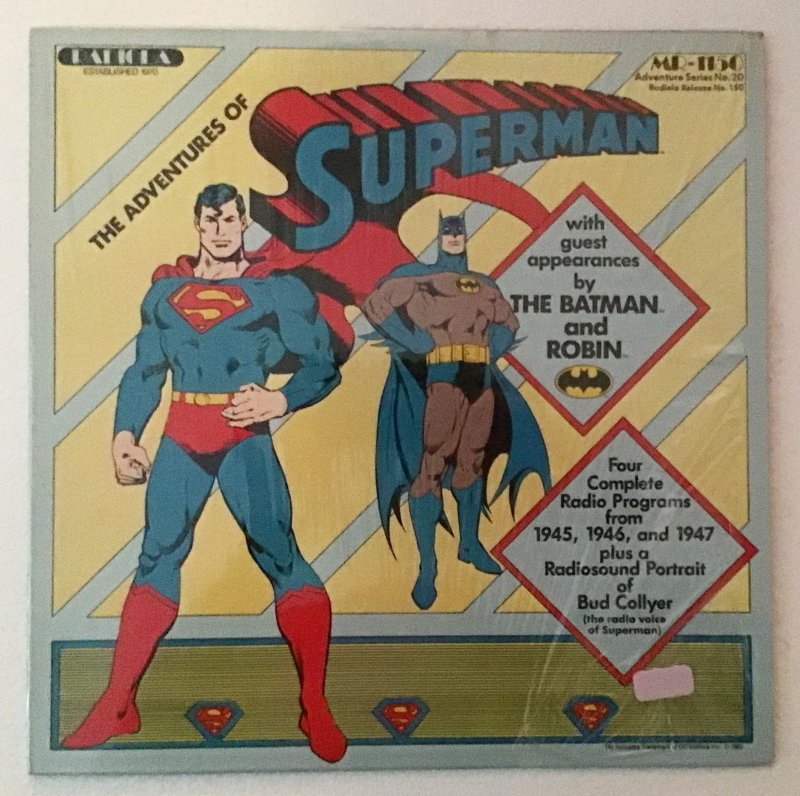 Superman: Record, LP, MR-1150, 33 1/3 RPM, 12 inch The Adventures of Superman