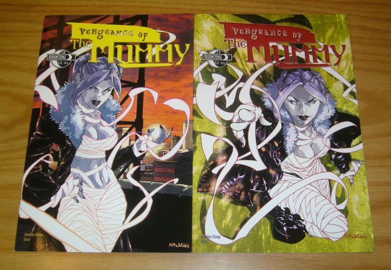 Vengeance of the Mummy #1-2 VF/NM complete series - moonstone comics set lot