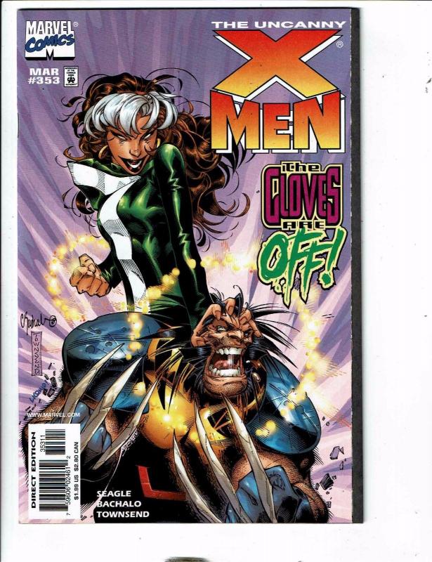 6 Uncanny X-Men Marvel Comic Books # 351 352 353 354 355 358 Wolverine RC10