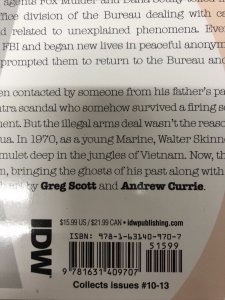 The X Files : Contrarians (2017) TPB Vol # 3 • IDW Publishing • Joe Harris