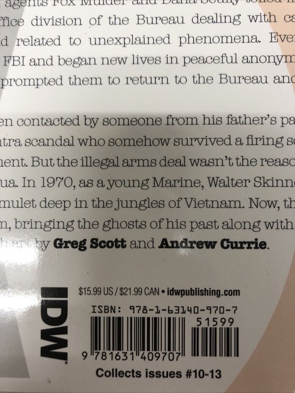 The X Files : Contrarians (2017) TPB Vol # 3 • IDW Publishing • Joe Harris