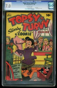 Topsy-Turvy #1 CGC 7.0- 1st Appearance of Cookie -SOUTHERN STATES - 1161205001