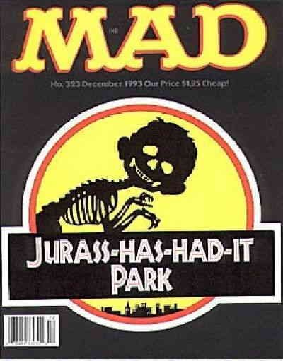 Mad #323 VG ; E.C | low grade comic December 1993 Jurassic Park magazine