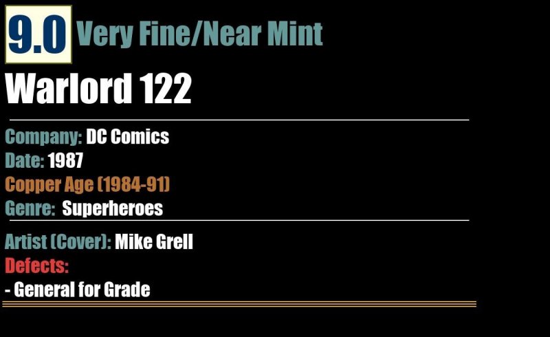 Warlord 122 (1987) VF/NM DC Comics