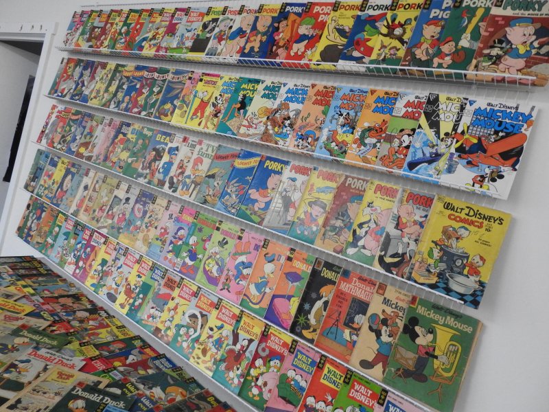 Huge Lot of 170+ Comics W/ Walt Disney Comics, Porky Pig, Looney Tunes +More!