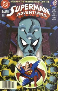 Superman Adventures #3 (Newsstand) FN ; DC | All Ages Brainiac