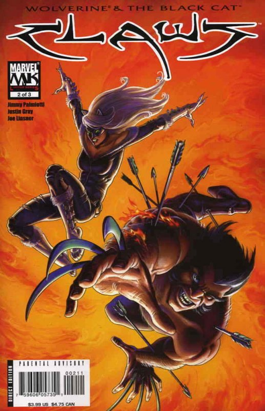 Claws (Marvel) #2 VF/NM; Marvel | save on shipping - details inside