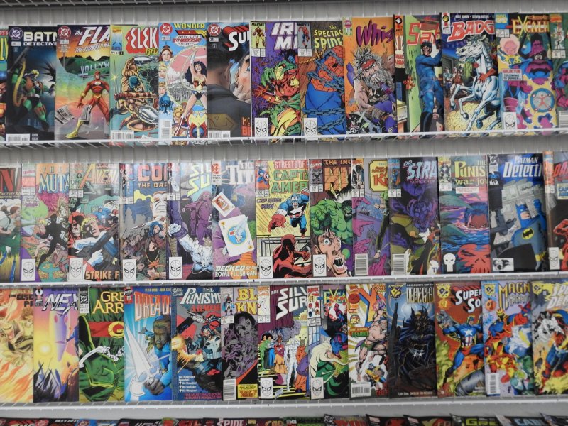 Huge Lot 190+ Comics W/ Spider-Man, Flash, Green Lantern+ Avg Fine Condition!!