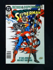 Superman #79 (2Nd Series) Dc Comics 1993 Nm- Newsstand