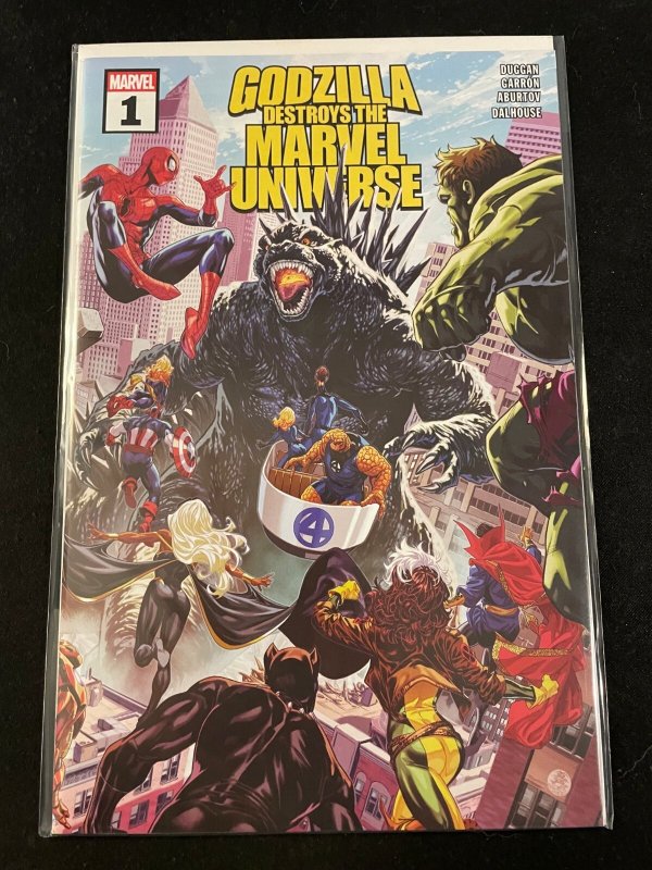 GODZILLA DESTROYS THE MARVEL UNIVERSE #1-5 Complete Mini-Series, NM Condition