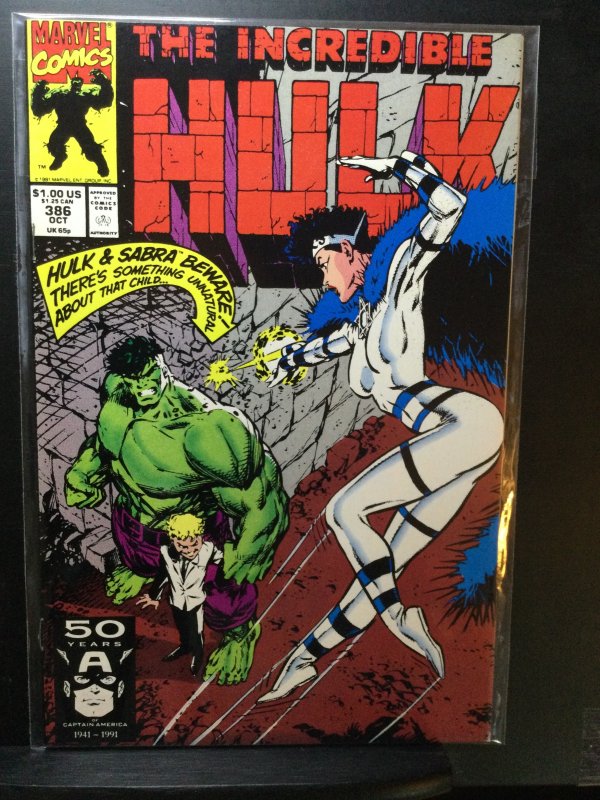 The Incredible Hulk #386 Newsstand Edition (1991)