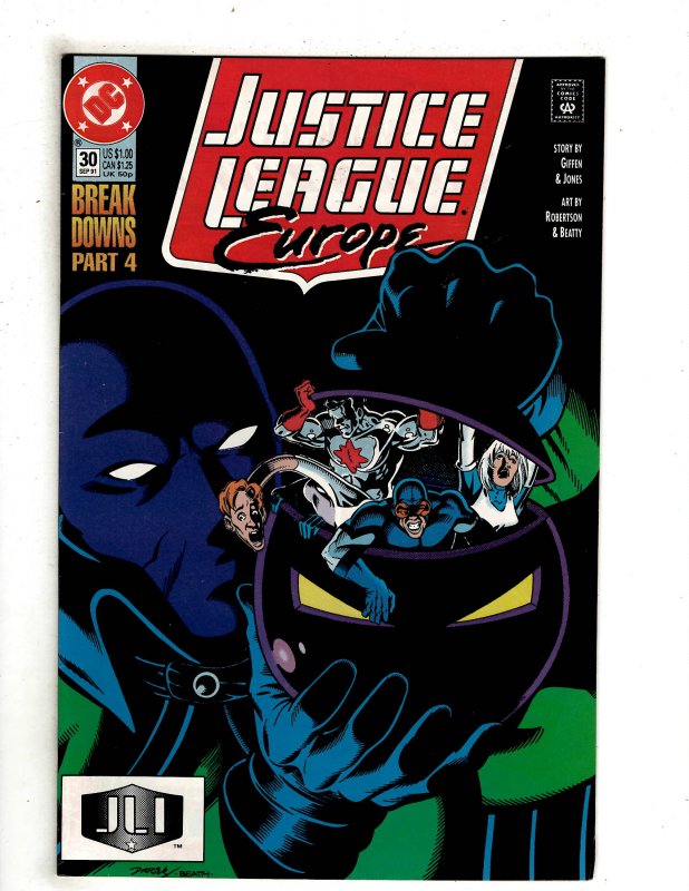 Justice League Europe #30 (1991) DC Comic Superman Flash OF7