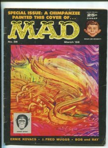 MAD #38 (4.5) 1958 CHIMPANZEE PAINTED COVER