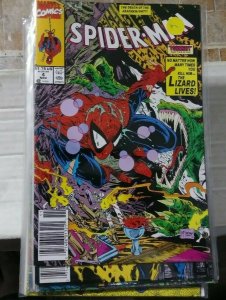 SPIDER-MAN # 4 MARVEL 1990 TODD MCFARLANE TORMENT PT 4 KRAVEN -LIZARD
