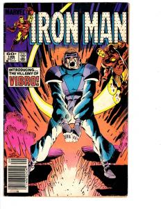 5 Iron Man Marvel Comic Books # 183 184 185 186 187 Avengers War Machine BH19