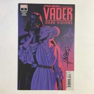 Star Wars Vader Dark Visions 3 2019 Signed by Dennis Hopeless Marvel Nm