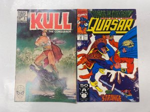 4 MARVEL comic books Warlord Mars #1 Groo #74 Kull #3 Quasar #19 19 KM15