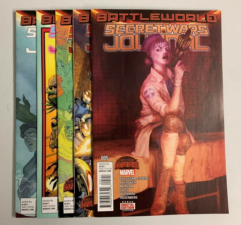 Secret Wars Journal #1-5 Set (Marvel 2015) 1 2 3 4 5 Prudence Shen (9.0+) 