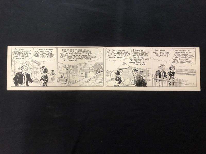 Fred Fox Original Daily Comic Strip Art #10 1936- unpublished?