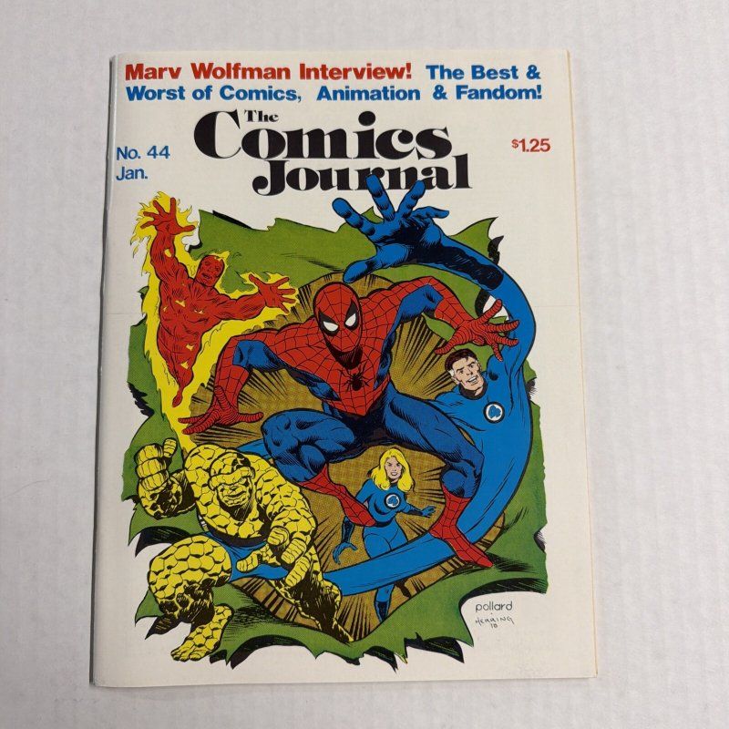 Comics Journal #44 1978 Fantographics Fantastic Four Cover