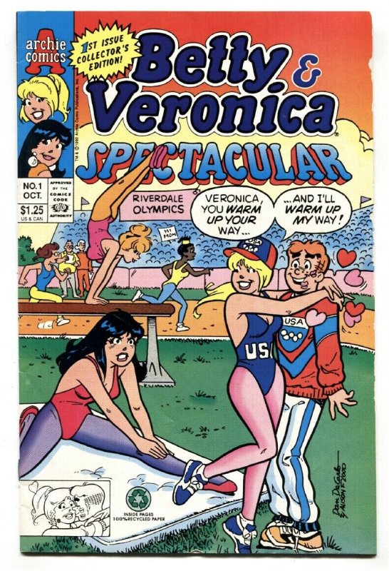 Betty and Veronica Spectacular #1 1992-Archie Gymnastics cover