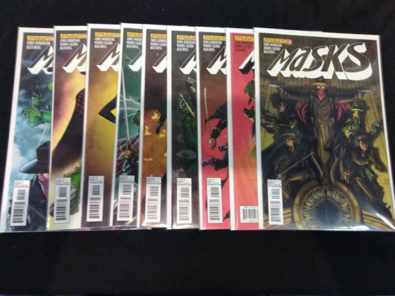 Masks #1-8 Dynamite Comics 1 2 3 4 5 6 7 8 LOT OF 9 A Covers + #2 Cover B FREE