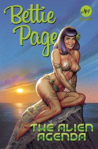 Bettie Page Alien Agenda #1 Cover A Linsner 