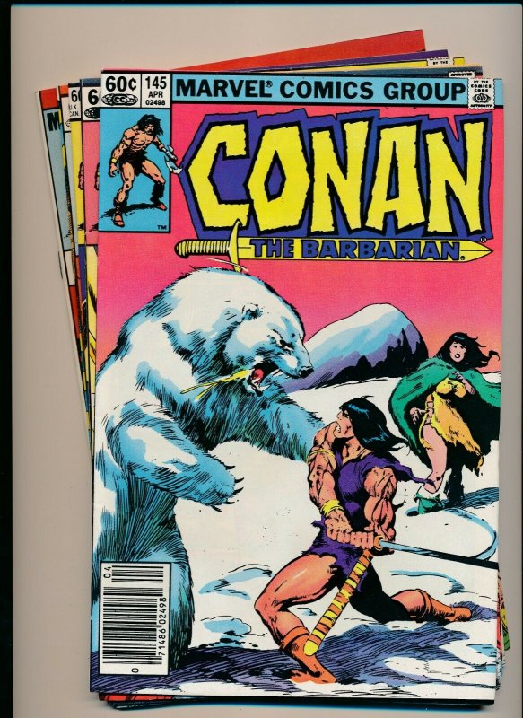 Marvel Comics Lot of 5-CONAN THE BARBARIAN #145-147, 150, 172 F/VF(PF932)