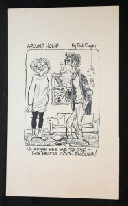 Around Home One Panel Gag - Signed art by Dick Dougan