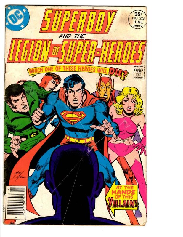 4 Superboy and the Legion of Super-Heroes DC Comic Books #228 229 (229) 230 BH21