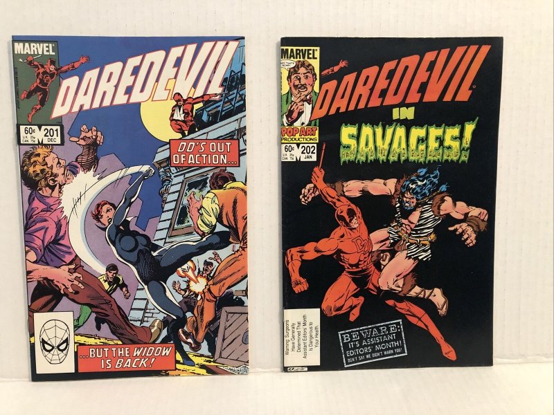 Daredevil #201 & 202 Lot Of 2