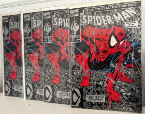 Spider-Man #1 Direct - Silver Edition (1990) LOT of 4