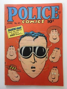 Police Comics #43 (1945) W/The Human Bomb! Gorgeous VG Condition!