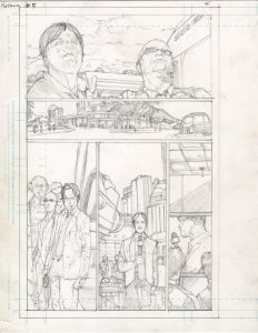 Katana #5 pg 5 DC New 52-Justice League Original Penciled art by ALEX SANCHEZ 