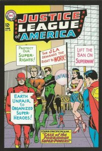 Justice League of America #28 1964 4x5 Cover Postcard 2010 DC Comics