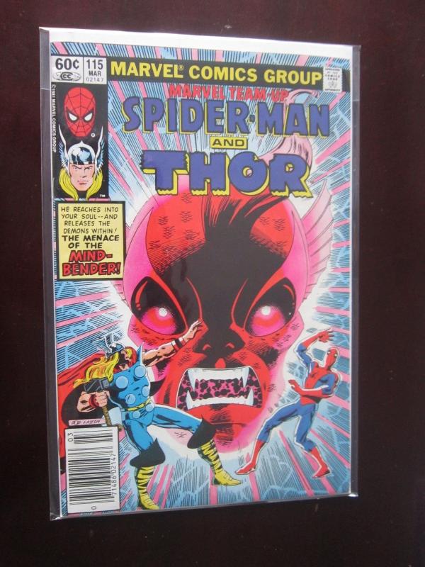 Marvel Team Up #115 & #148 - SpiderMan Thor - VF - 1982 1984