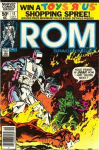 Rom #11 (Newsstand) FN ; Marvel | Spaceknight Bill Mantlo