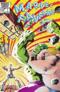 Marvel Fanfare #7 VF ; Marvel | Hulk vs Blob & Unus