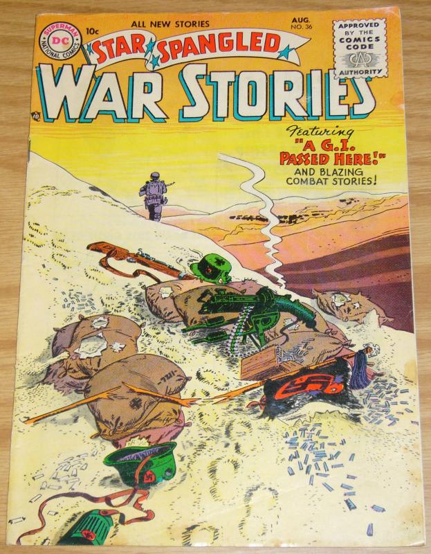 Star Spangled War Stories #36 FN- august 1955 - golden age dc comics - desert