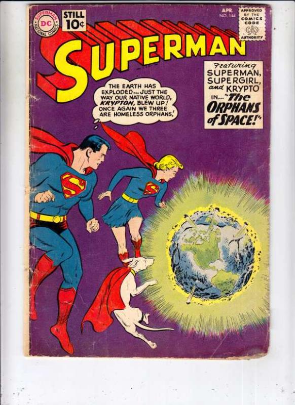 Superman #144 (Apr-61) VG+ Affordable-Grade Superman, Jimmy Olsen,Lois Lane, ...