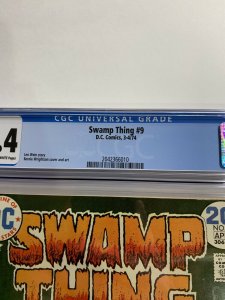 Swamp Thing 9 Cgc 9.4 Ow/w Pages Dc Bronze Age 2042366010