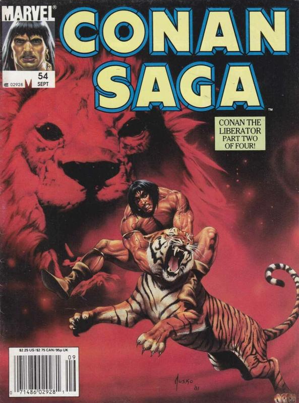 Conan Saga #54 (Newsstand) FN; Marvel | save on shipping - details inside