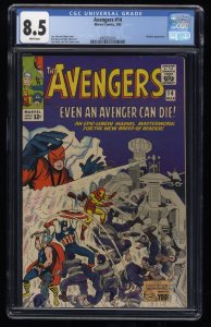 Avengers #14 CGC VF+ 8.5 White Pages 1st Appearance Of Ogor & The Kallusians!