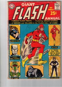 Flash Annual 1963 VG Affordable-Grade 1st Flash Annual hard to find C'vi...