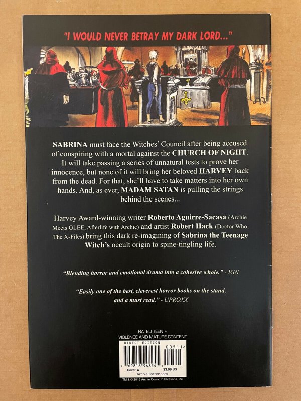 SABRINA #5 MAIN COVER FIRST PRINTING - ARCHIE COMIC  9.4 NM (5/10) 