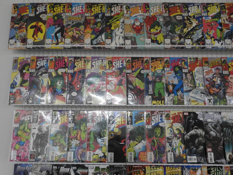 Huge Lot 180+ Comics W/ She-Hulk, Moon Knight, Excalibur+ Avg VF- Condition!!