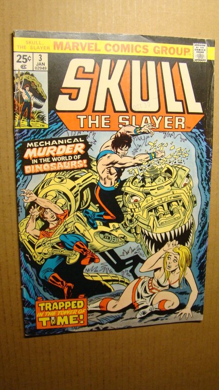 SKULL THE SLAYER 3 VS DINOSAURS 1976 MARVEL COMICS CONAN