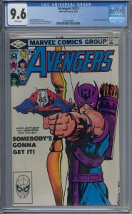 AVENGERS #223 CGC 9.6 TASKMASTER ANT-MAN CLASSIC COVER WHITE PAGES